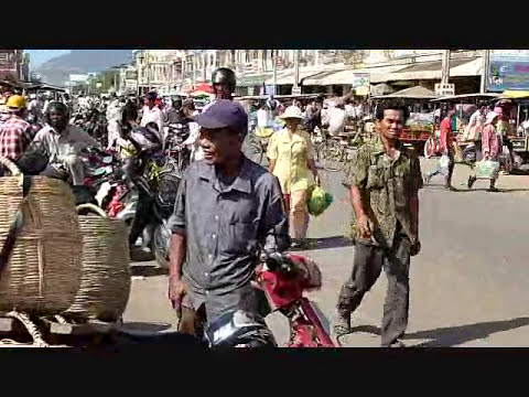 Kampot, Cambodia's central market.