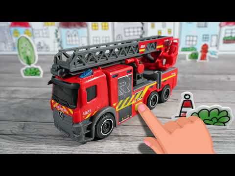 Пожарная машина Dickie Toys Мерседес с телескопической лестницей 23 см (3714023)