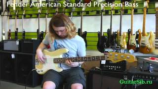 Video thumbnail for Fender American Standard Precision Bass by guitarsib