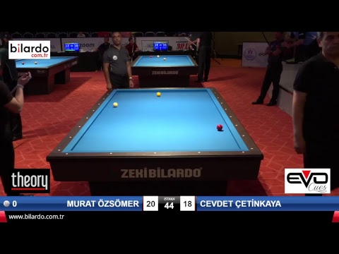 MURAT ÖZSÖMER & CEVDET ÇETİNKAYA Bilardo Maçı - 2018 ERKEKLER 2.ETAP-3.Ön Eleme