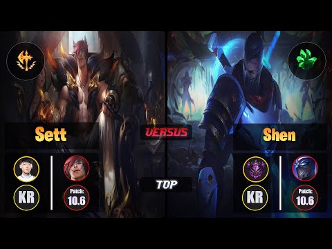 Nuguri SETT (Top) [Conqueror] VS SHEN - Master KR Patch 10.6