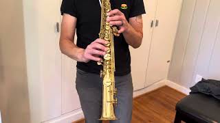 Video thumbnail for Purple Label Yamaha YSS-62 Soprano Saxophone Demo, www.dcsax.com by DC Sax