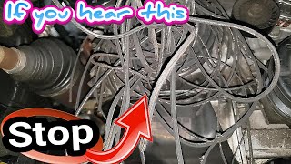 IF YOU HEAR THIS NOISE STOP DRIVING YOUR CAR. Chrysler Dodge 200 Avenger alternator noise and belt..