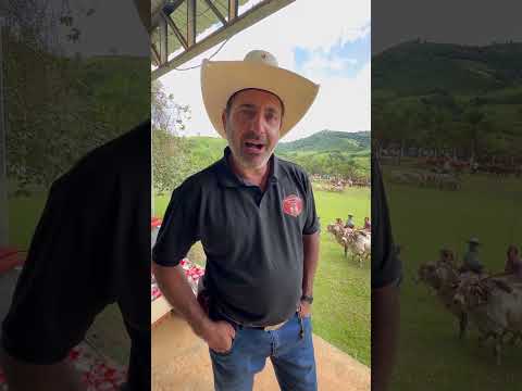 O anfitrião do Encontro de Carreiros no Ponte Clube em Poço Fundo MG