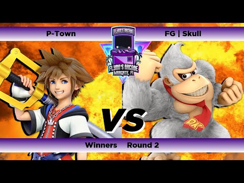 Flynn's Arcade 058 Winners Round 2 - P-Town (Sora) Vs  FG | Skull (Donkey Kong)Ssbu Tournament