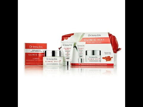 CLINIC WAY rinkinys Nr. 3: dieninis veido kremas, 50 ml + naktinis veido kremas, 25 ml + lipidinis veido serumas kapsulėse, 5 vnt.