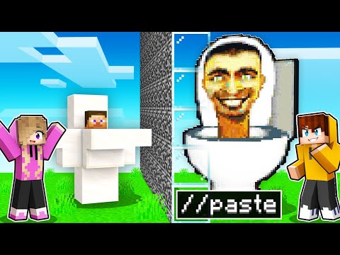 I Cheated with //PASTE in SKIBIDI TOILET Build Challenge