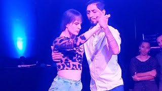 Marion (Calo & Uriarte) Elise Barbot y Roque Bravo. Alsina Tango Club, muestras de clase. 28abr24