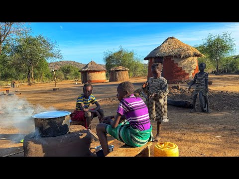 African Doughnuts (Mahamri) & Creamy Pigeon Pea Stew 🌍🍲 Exotic Breakfast