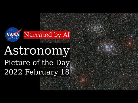 APOD: 2022-02-18 - Three Clusters in Puppis (Narrated by Brian)