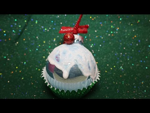 スーパーシンプルなカップケーキオーナメントDIYチュートリアル (SUPER Simple Cupcake Ornament DIY Tutorial)