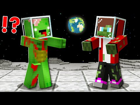 100 Days on the MOON with JJ and Mikey - EPIC Minecraft Adventure (Maizen)
