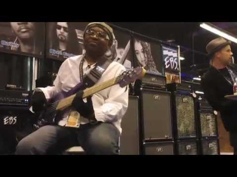 Etienne Mbappé & Eddy Khaimovich at NAMM 2012, EBS Booth - Footprints, Part 2 (Out-vamp)