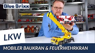 Mobiler Baukran & Feuerwehrkran von BlueBrixx