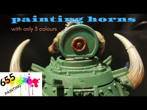 Easy painting of horns