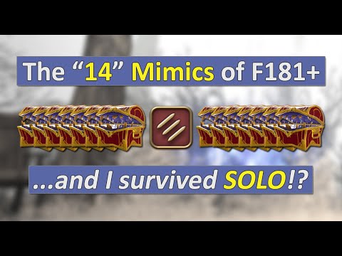 I dealt w/ 14 Mimic spawns on MONK in PoTD F181-189 and we survived, solo. (2/23/25 | 7.15)