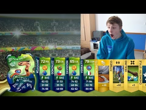 GUESS WHO I GOT!! - FIFA 14 WORLD CUP PACK OPENING