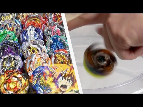 ULTIMATE HAND SPINNING Geist Fafnir VS ALL Cho-Z/Turbo Beyblades! - Beyblade Burst