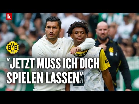 Sahin scherzt über Duranville: "Tedesco hat mir keinen Gefallen getan" | Borussia Dortmund