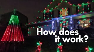 How does a holiday light show work?
