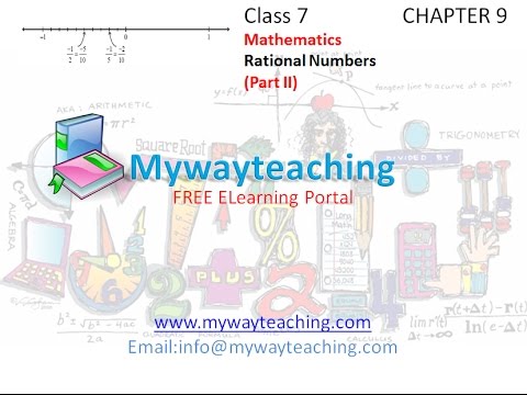 Math Class 7 Chapter 9 Part II| RATIONAL NUMBERS| Rational Numbers for class 7|