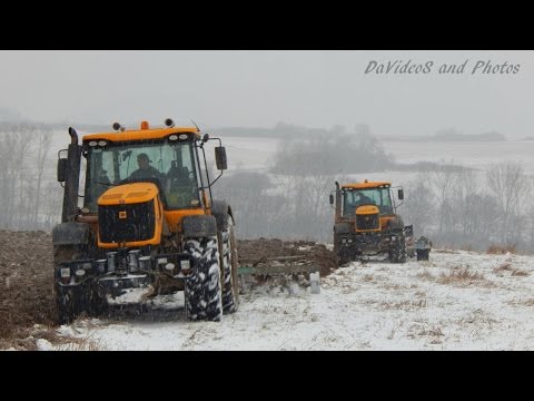 PD Dobrá Niva - Orba po snehu 2015 - 2x JCB Fastrac 8250, JCB Fastrac 3230