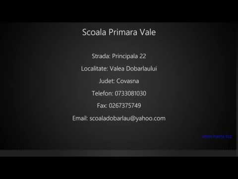 Scoala Primara Vale Valea Dobarlaului