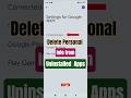 How To Delete Uninstalled Apps Data On Android Mobile Shorts Shortsfeed Ytshorts