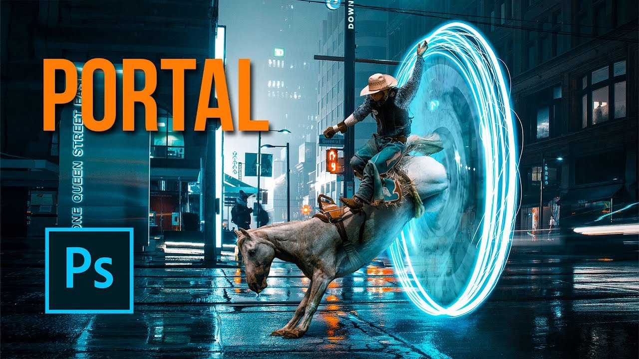 Escape the portal   Photomanipulation tutorial by Nemanja Sekulic