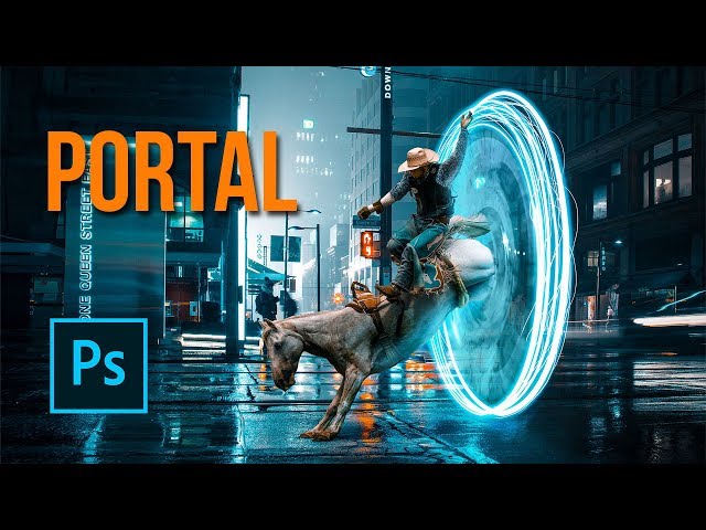 Escape the portal   Photomanipulation tutorial by Nemanja Sekulic