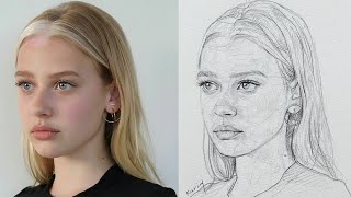 How to draw a girl's face step by step🧑🎨