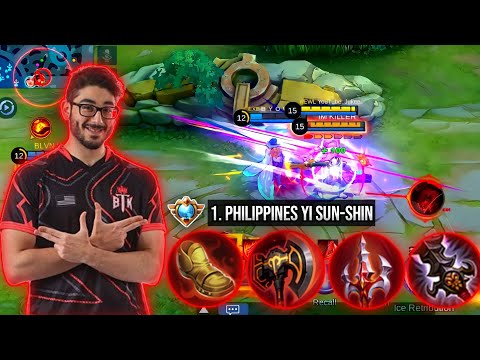 THANK YOU MOBAZANE FOR TEACHING ME THIS SECRET YI SUN-SHIN BUILD | YI SUNSHIN BEST BUILD 2022 | MLBB