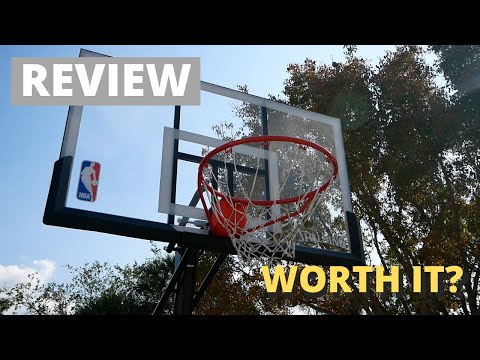 REVIEW: Spalding NBA 54" Portable Angled Basketball Hoop with Polycarbonate Backboard