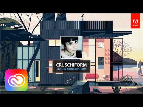 Live Illustration with Marie-Laure Cruschi (Cruschiform) 2/3 - hosted by Michael Chaize | Adobe