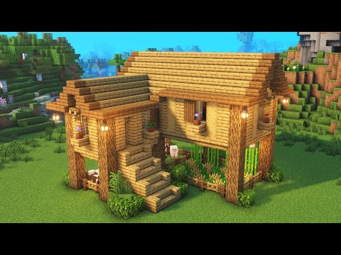Minecraft: How To Build A Simple Oak House (Tutorial) #2