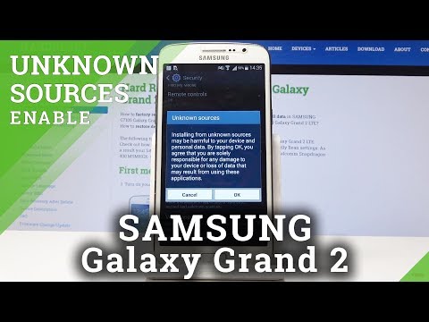 How to Enable Unknown Sources in SAMSUNG Galaxy Grand 2 - Install App