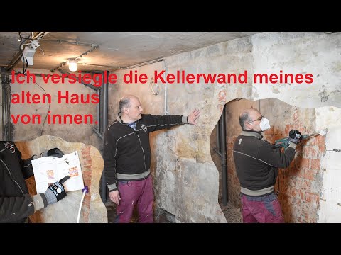 Drying out damp basement walls from the inside