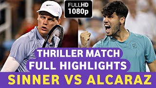 Jannik Sinner vs Carlos Alcaraz Bombastic Encounter Tennis Highlights - Before Cincinnati 2025 1080P