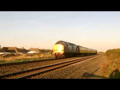 Prestatyn 30.9.2015 - DRS 37603 & 37610 on Derby to Crewe test train 1Q30