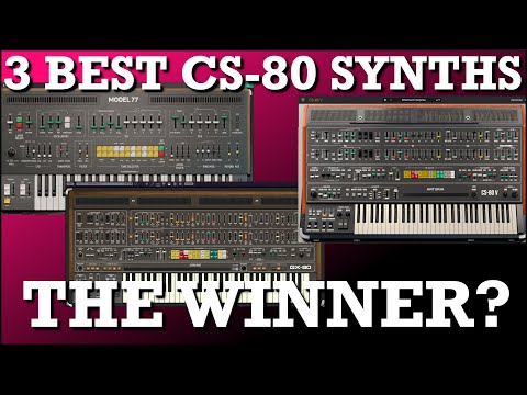 3 Best CS80 SYNTHS | Model 77 Softube | GX 80 Cherry Audio | CS 80 V Arturia