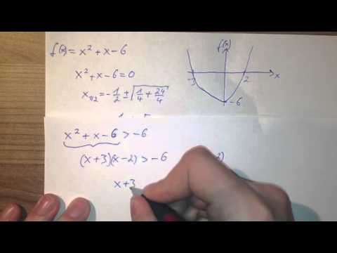 Quadratische Ungleichungen - Mathe-Aufgaben lösen
