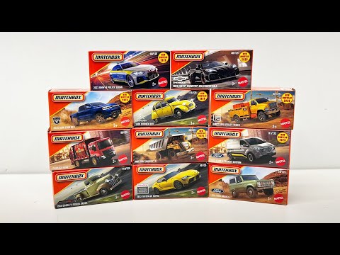 Unboxing 2025 Matchbox Mainline Power Grabs - C8 Z06, GMC 3500 Utility Truck, BMW i4 Police & More