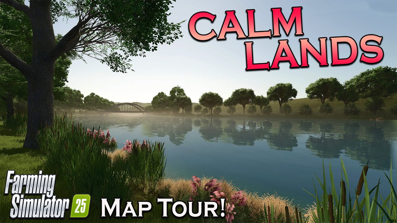 “CALM LANDS” (PIONEERING) MAP TOUR! ON Farming Simulator 25 (Review) PS5.