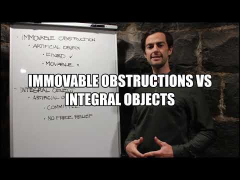 What is the difference between an Immovable Obstruction and an Integral Object? - Golf Rules