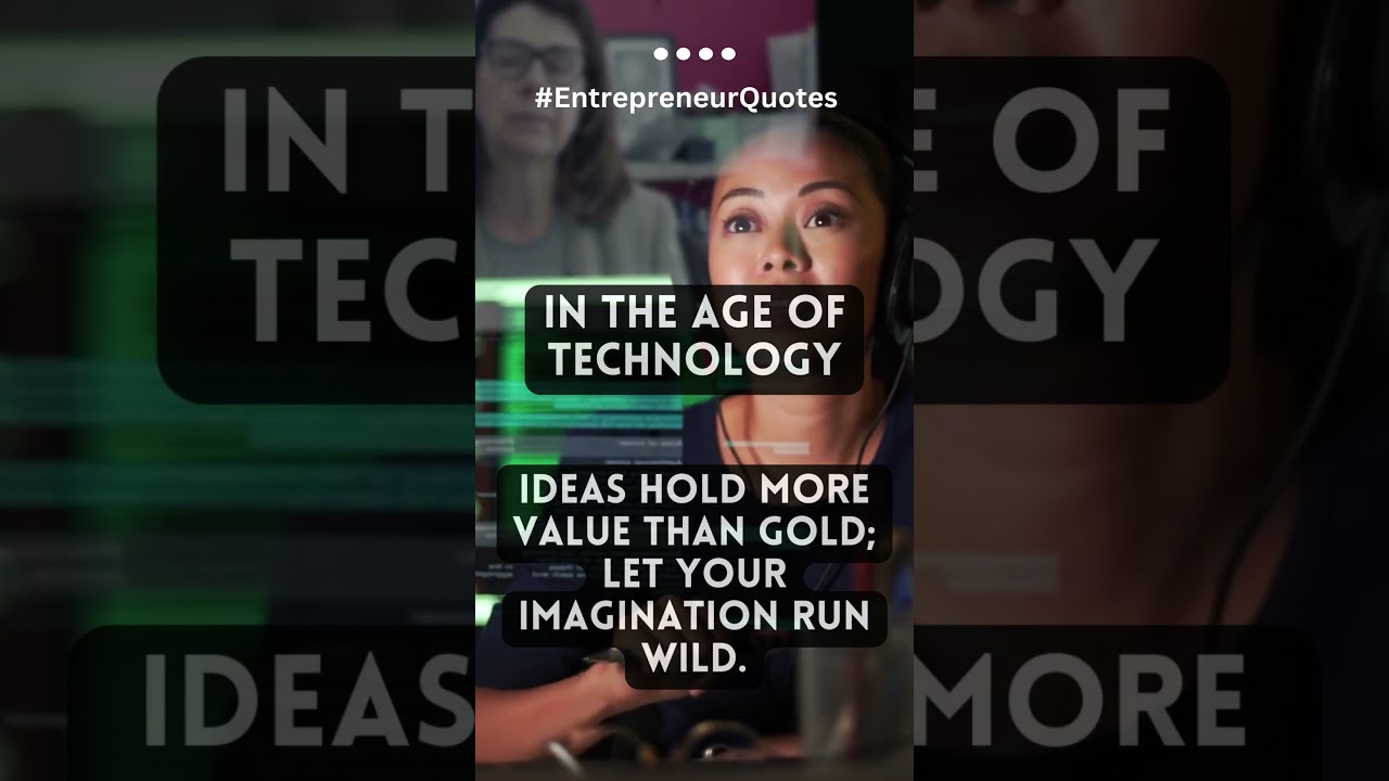 Ideas: The Currency of the Digital Age #entrepreneurshipmindset by Geeky Gadgets