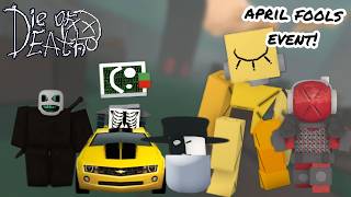 Download lagu WINNING WITH (ALMOST) EVERY 'APRIL FOOLS' EVENT KILLER! | Roblox Die of Death mp3