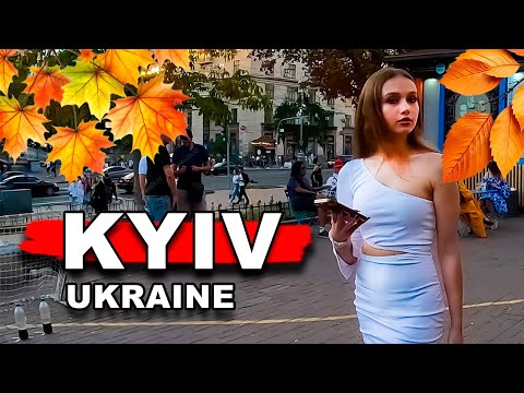 🍁Kyiv, Ukraine 🇺🇦 - Autumn - 4K-HDR Walking Tour
