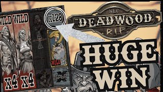 CRAZY HUGE WIN ON DEADWOOD RIP SUPER BONUS - DOUBLE WILD BIG WIN FROM NOLIMIT CITY SLOT Video