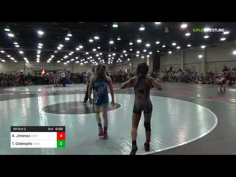2018 USAW-USMC Girls FK & U23 Women's Nationals/Schoolgirls 79 RR Rnd 3 - Audrey Jimenez (AGNT) Vs