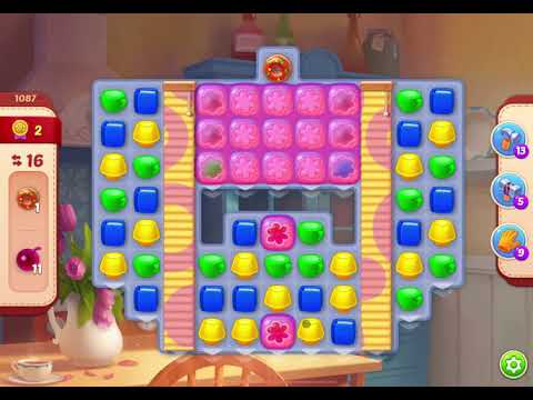 HomeScapes Level 1087 no boosters (16 moves)